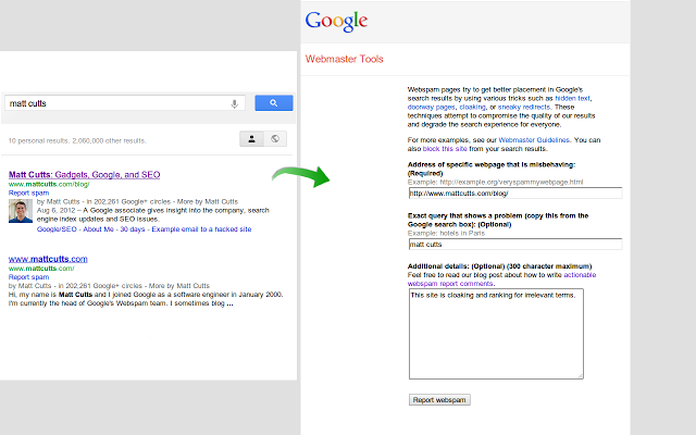 Chrome外掛，快速向Google檢舉回報垃圾網站，Google Webspam Report！(擴充功能)