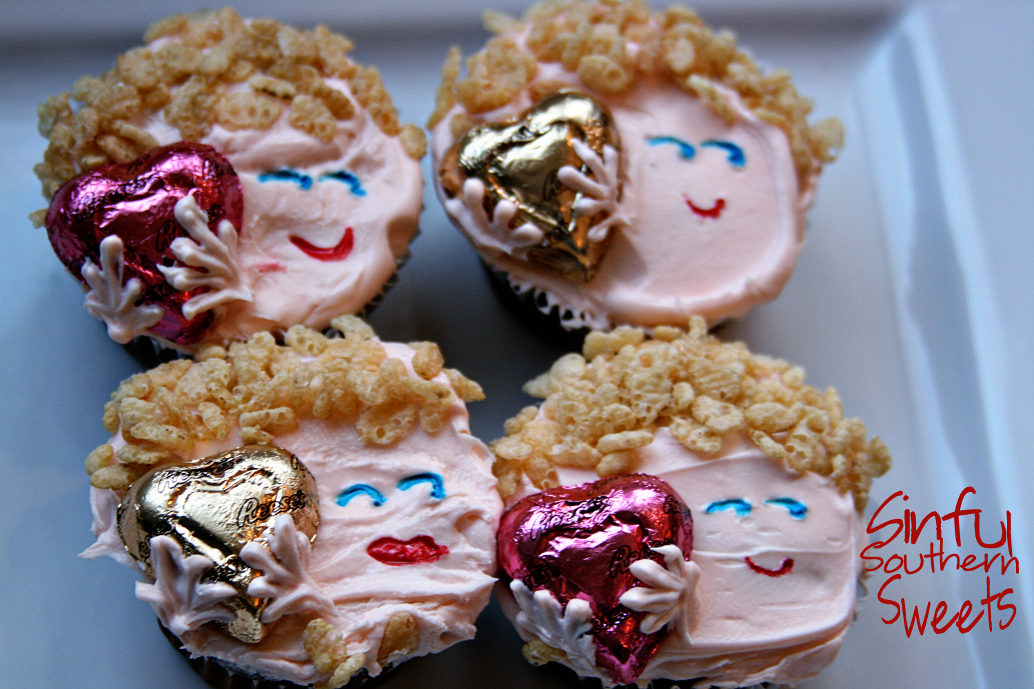 Sinful Southern Sweets Cutie Cupid Cupcakes