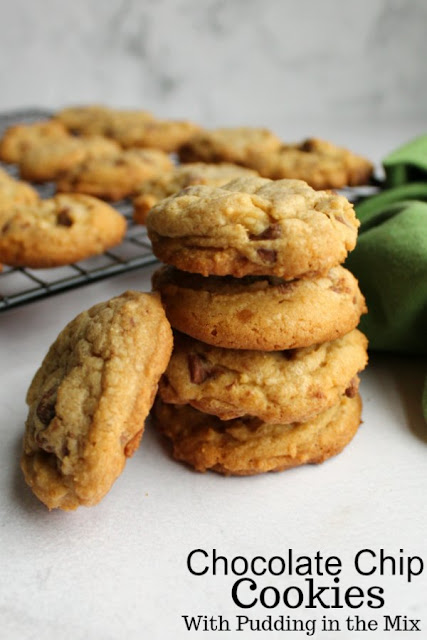 These chewy chocolate chip cookies are a favorite in my family. There is a secret ingredient that makes them extra good! These chewy chocolate chip cookies are a favorite in my family. There is a secret ingredient that makes them extra good!