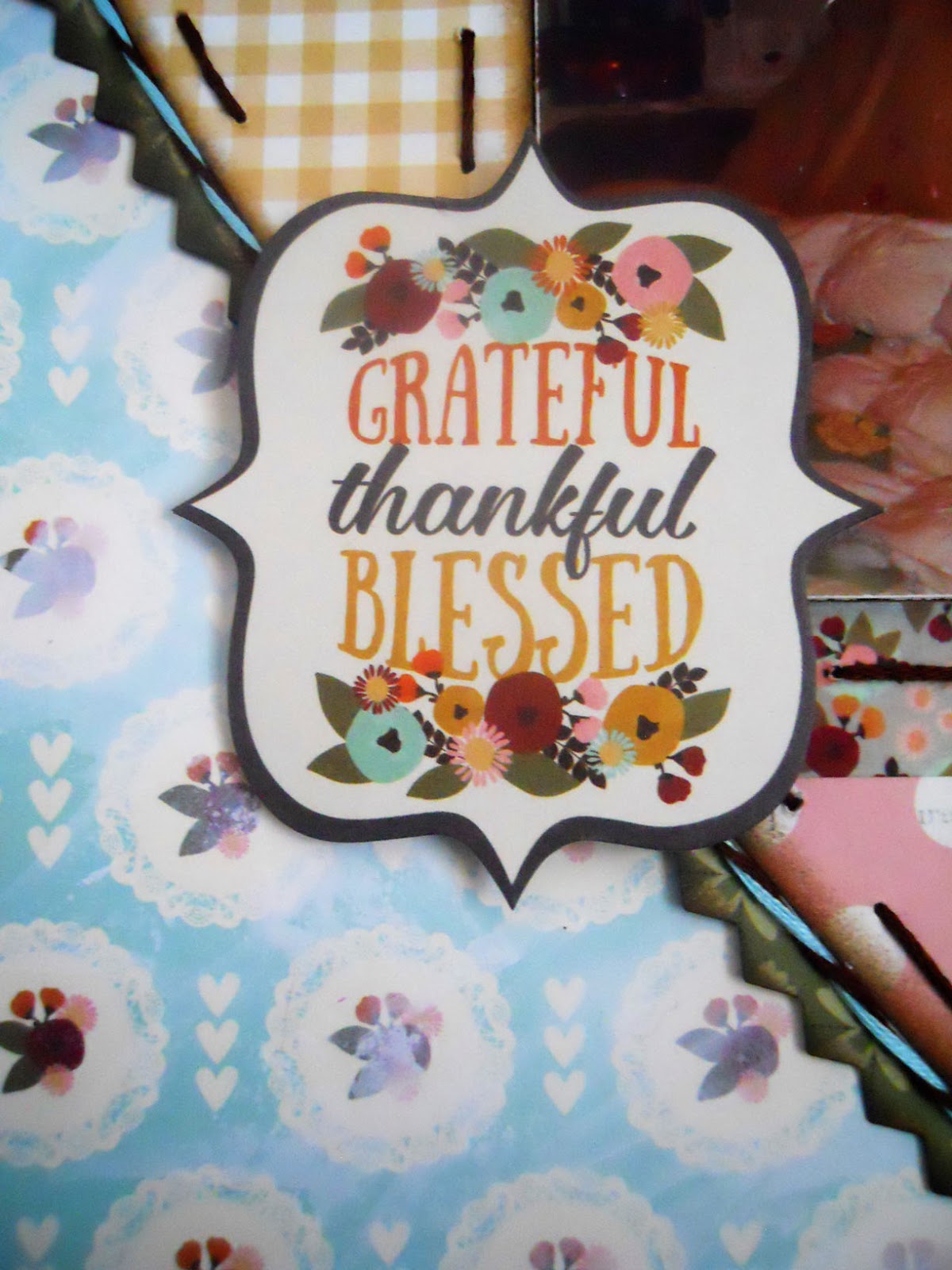 FotoBella Simple Stories Vintage Blessings "Thankful" Layout