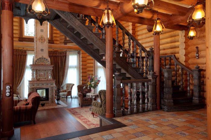 Интерьер бревенчатого дома \"Берендеево царство\": home_and_garden ...