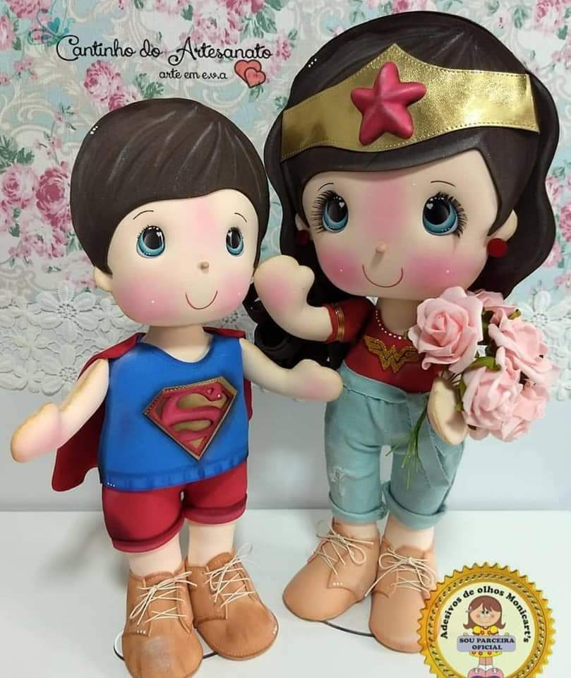 Eu Amo Artesanato: Boneca Alerquina(super hero girl) em Eva com Molde