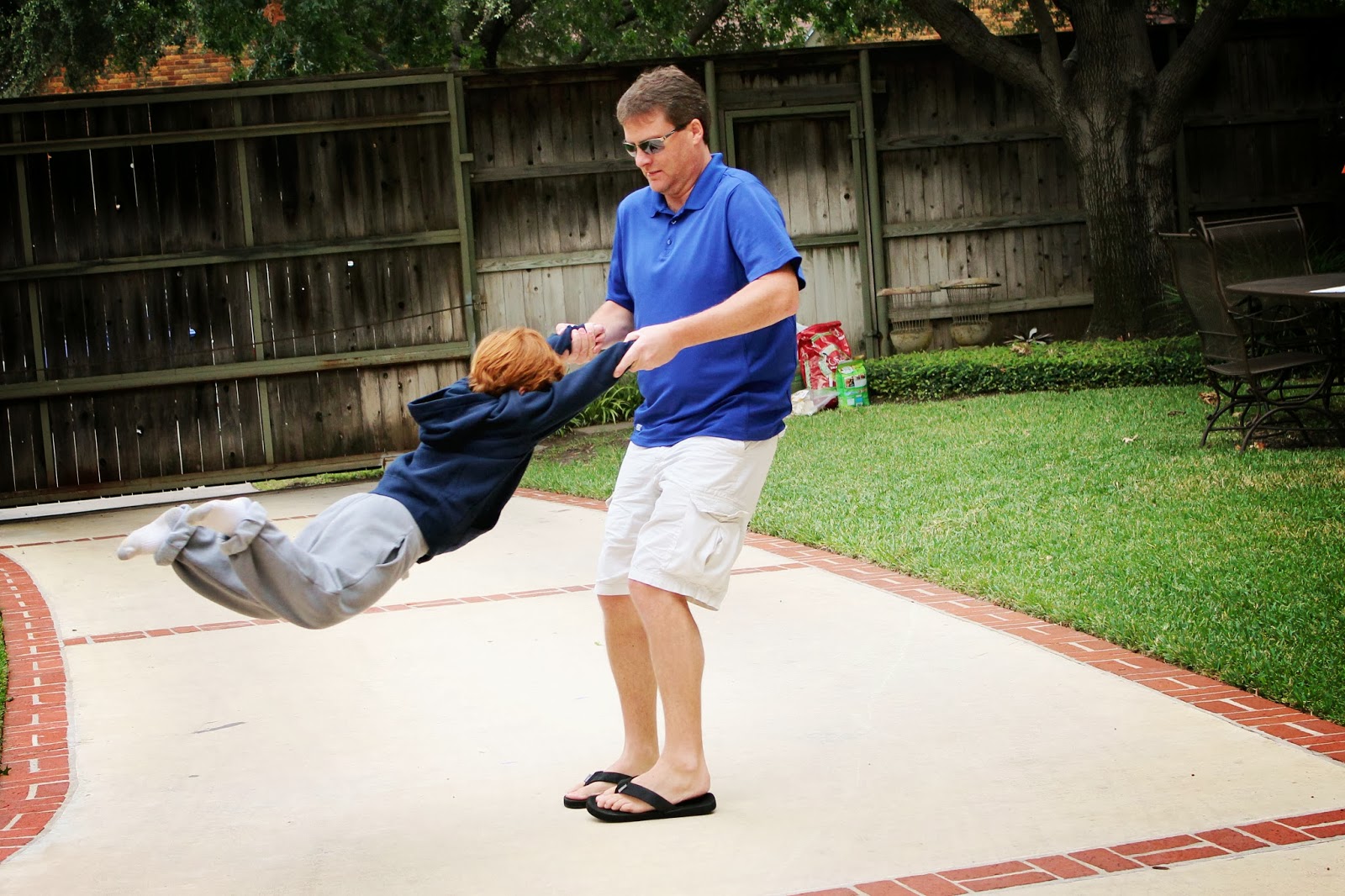 Choosing Joy Today Noah arm swinging