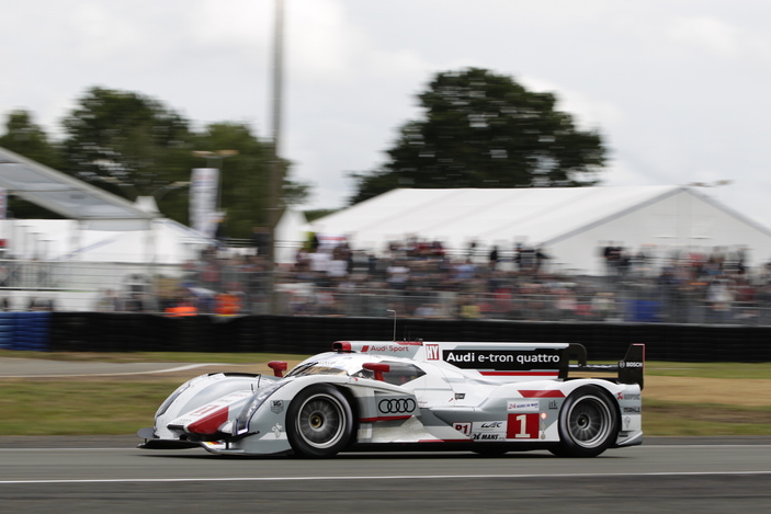 Electric Race Audi in historic first Hybrid Race Car win at 24 Hours of Le Mans
