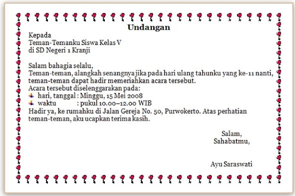 Contoh Surat Undangan Tidak Resmi Untuk Teman 7 Contoh Surat Undangan Tahlil Tahlilan 3 Hari 40