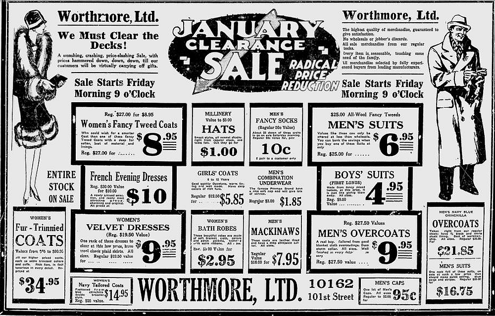 Vintage Edmonton Clothing And Shoe Stores Part 2