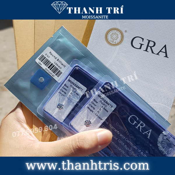 Kim cương Moissanite Round 6ly3