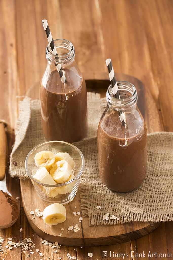 Chocolate Banana Oats Smoothie Lincy s Cook Art chocolate-banana-oats-smoothie-lincy-s-cook-art