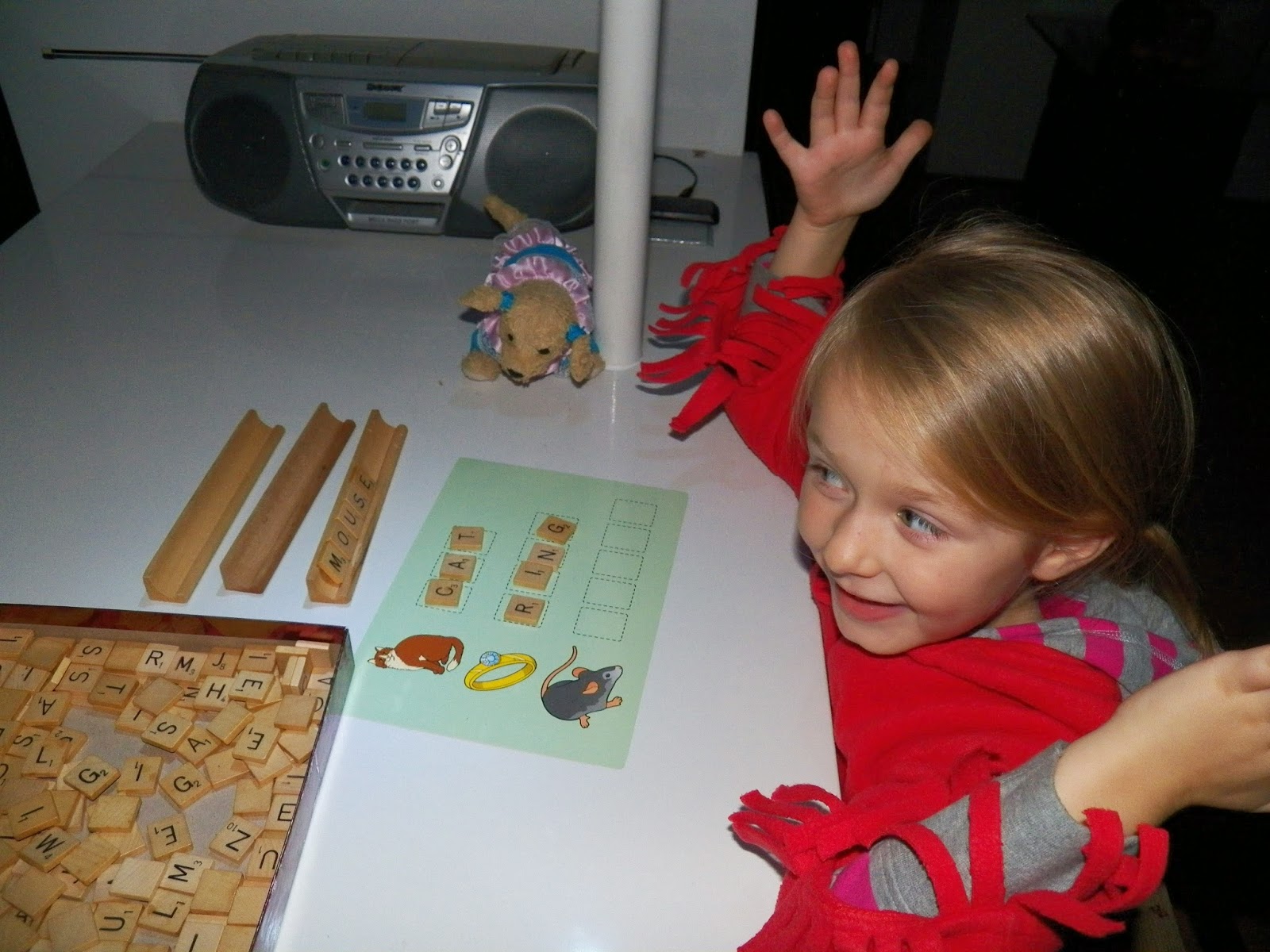 Motivated parent successful child help your child with spelling
