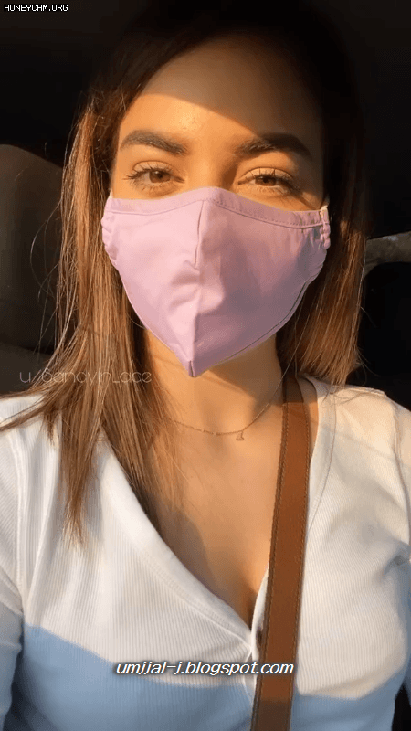 눈치 보는 마스크녀 - 디쁠