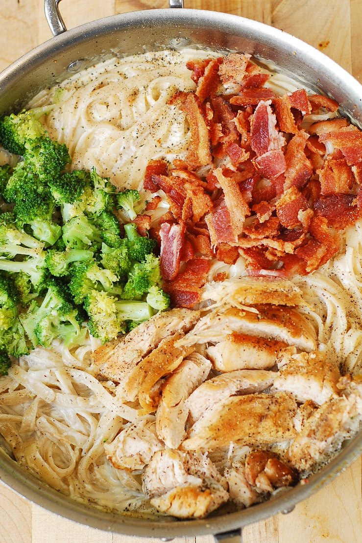 Creamy Broccoli, Chicken, and Bacon Pasta - Superhero Recipes