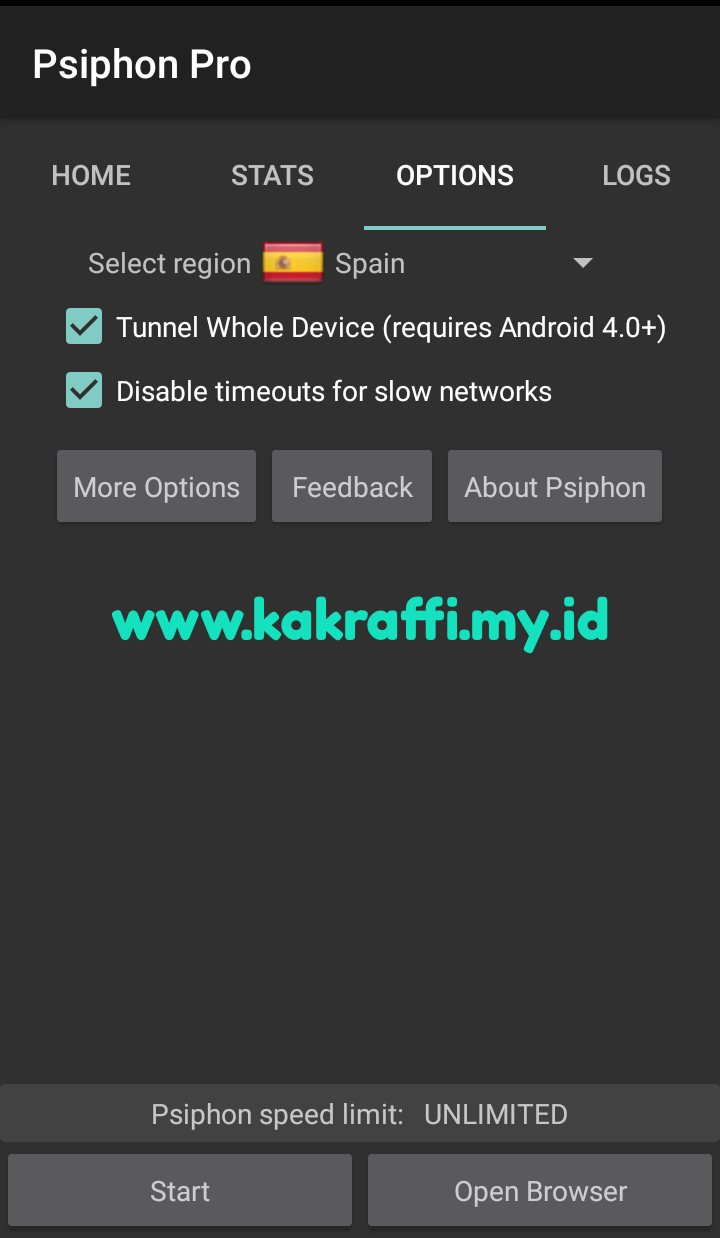 psiphon setting psiphon setting