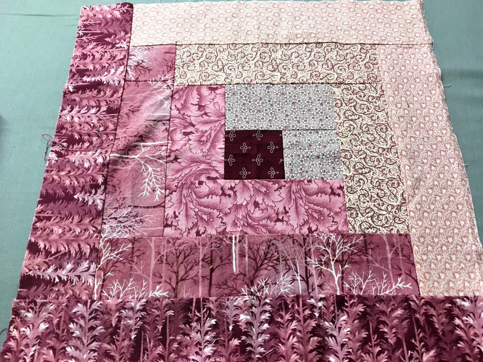 Dresden Quilter Pink Log Cabin Love