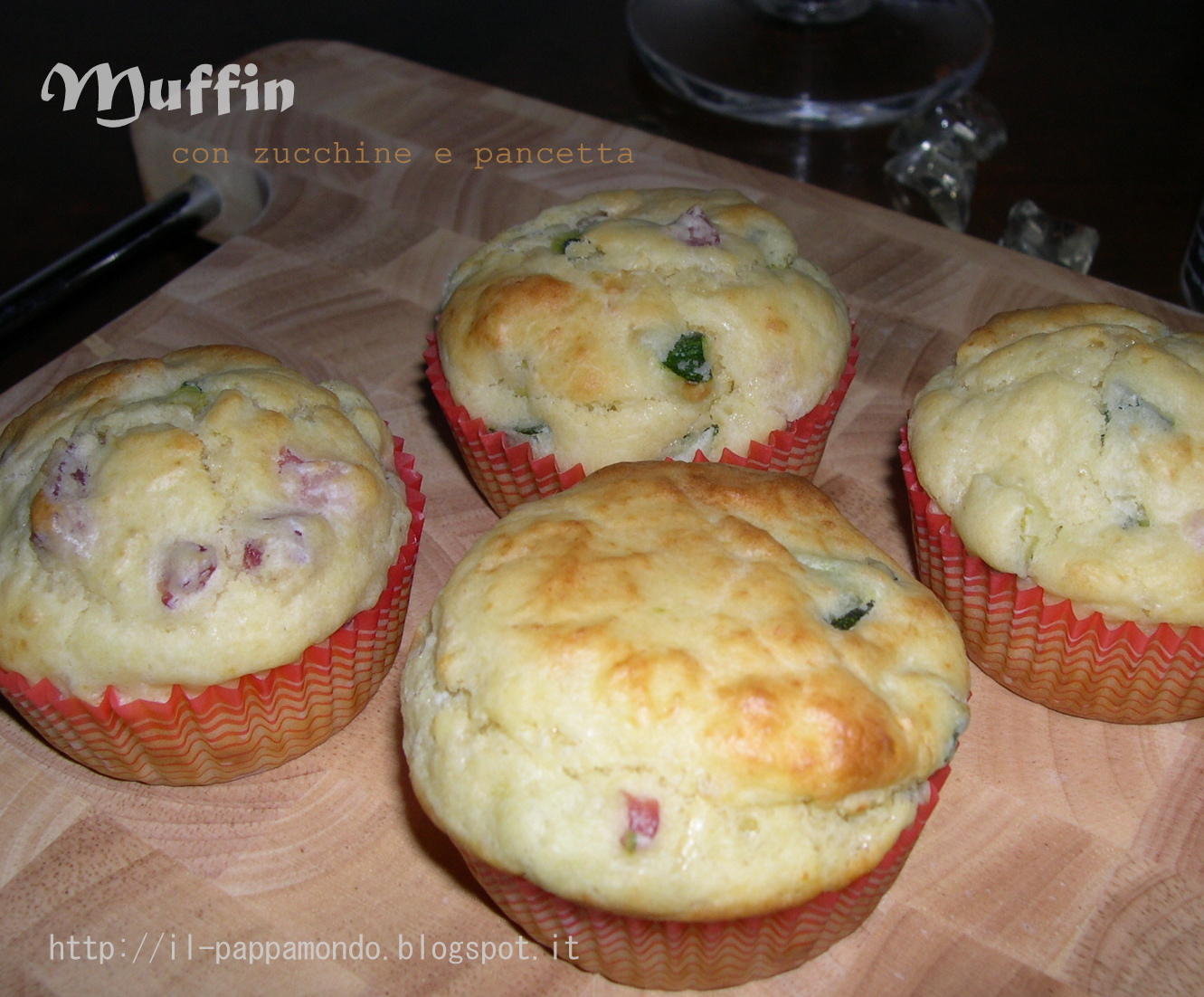 muffins zucchine e pancetta