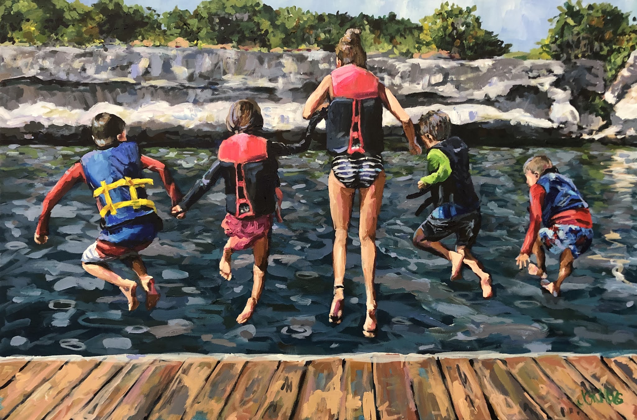 "Lake Whitney", 24x36, Commission 