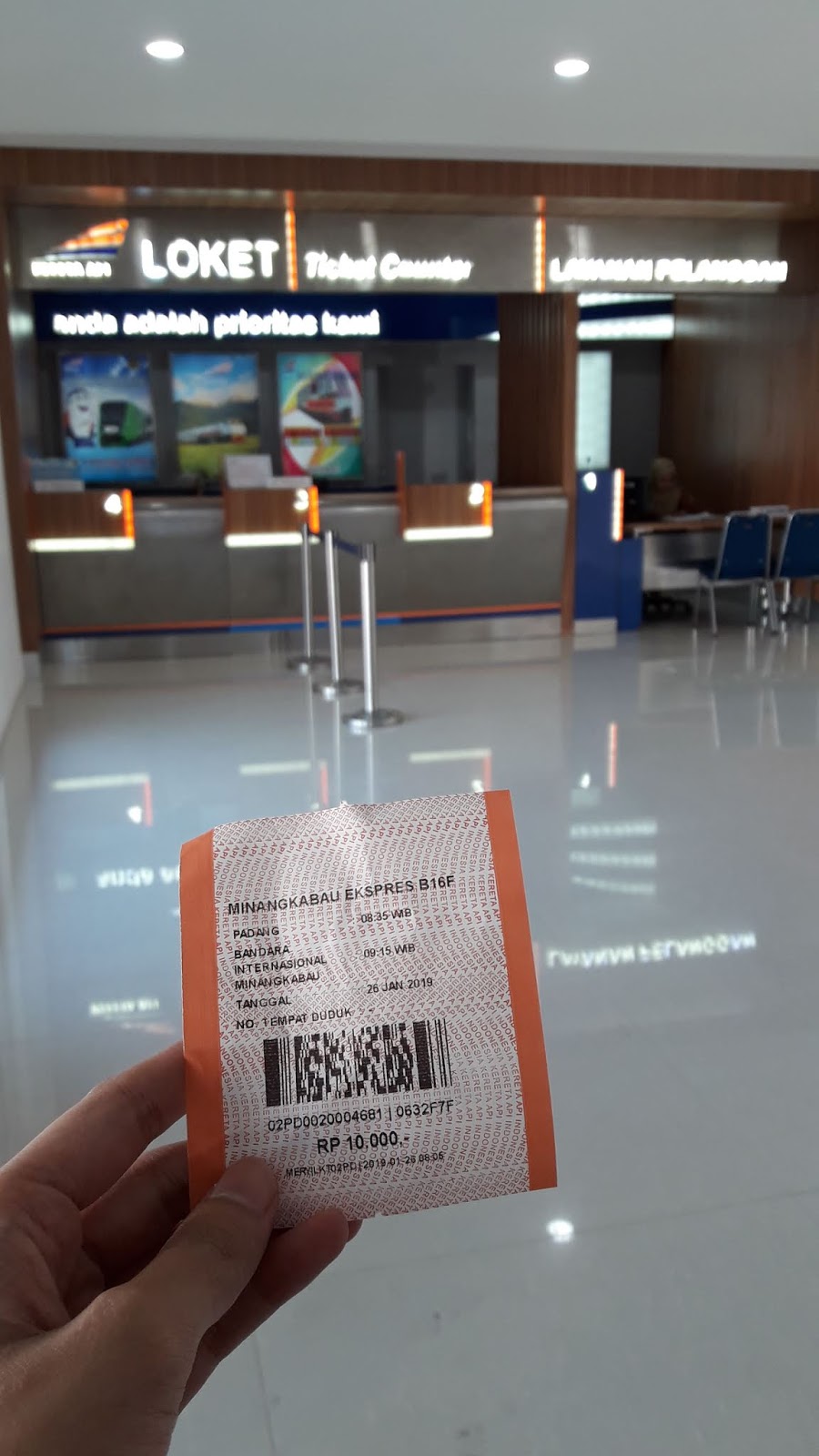 Keeyosk Kereta Api Bim Bandara Internasional Minangkabau