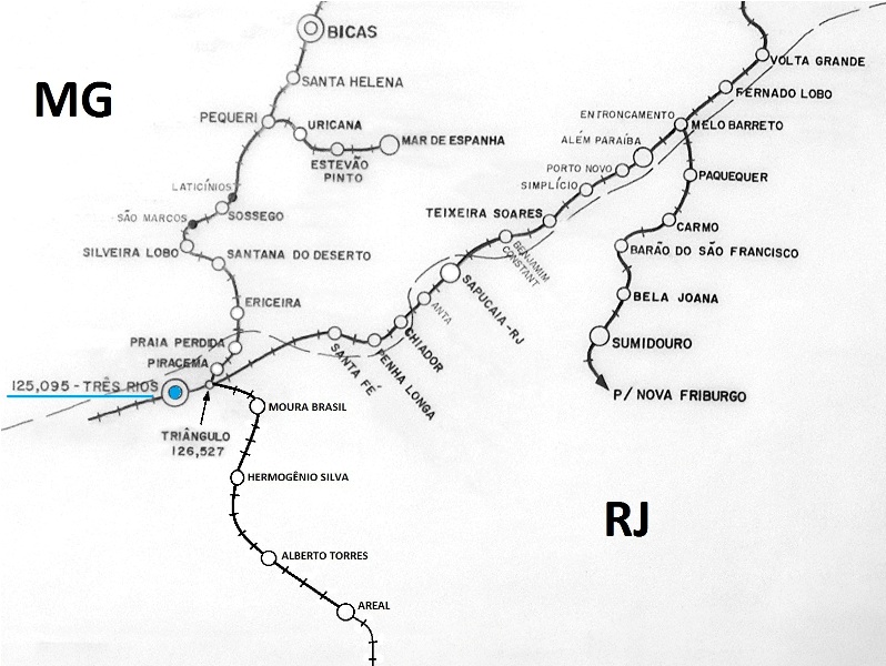 O TREM EXPRESSO: ESTAÇÃO TRÊS RIOS - A