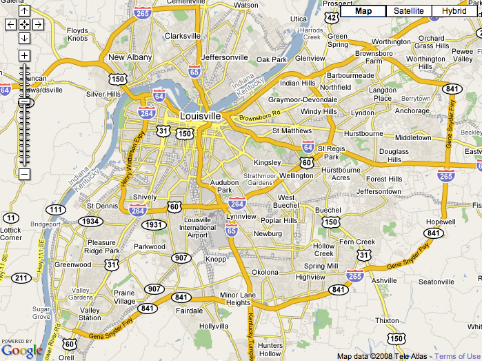 Louisville Map - Free Printable Maps