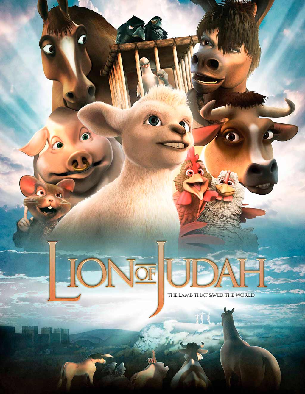 Película Cristiana León De Judá 3D Infantil