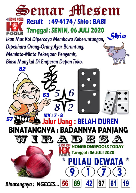 Prediksi Syair Hk 6 Juli 2020 Keraton4d