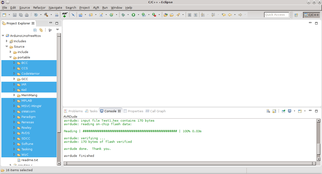 Code in the right way!: FreeRTOS on Arduino UNO using Eclipse IDE: Part 2