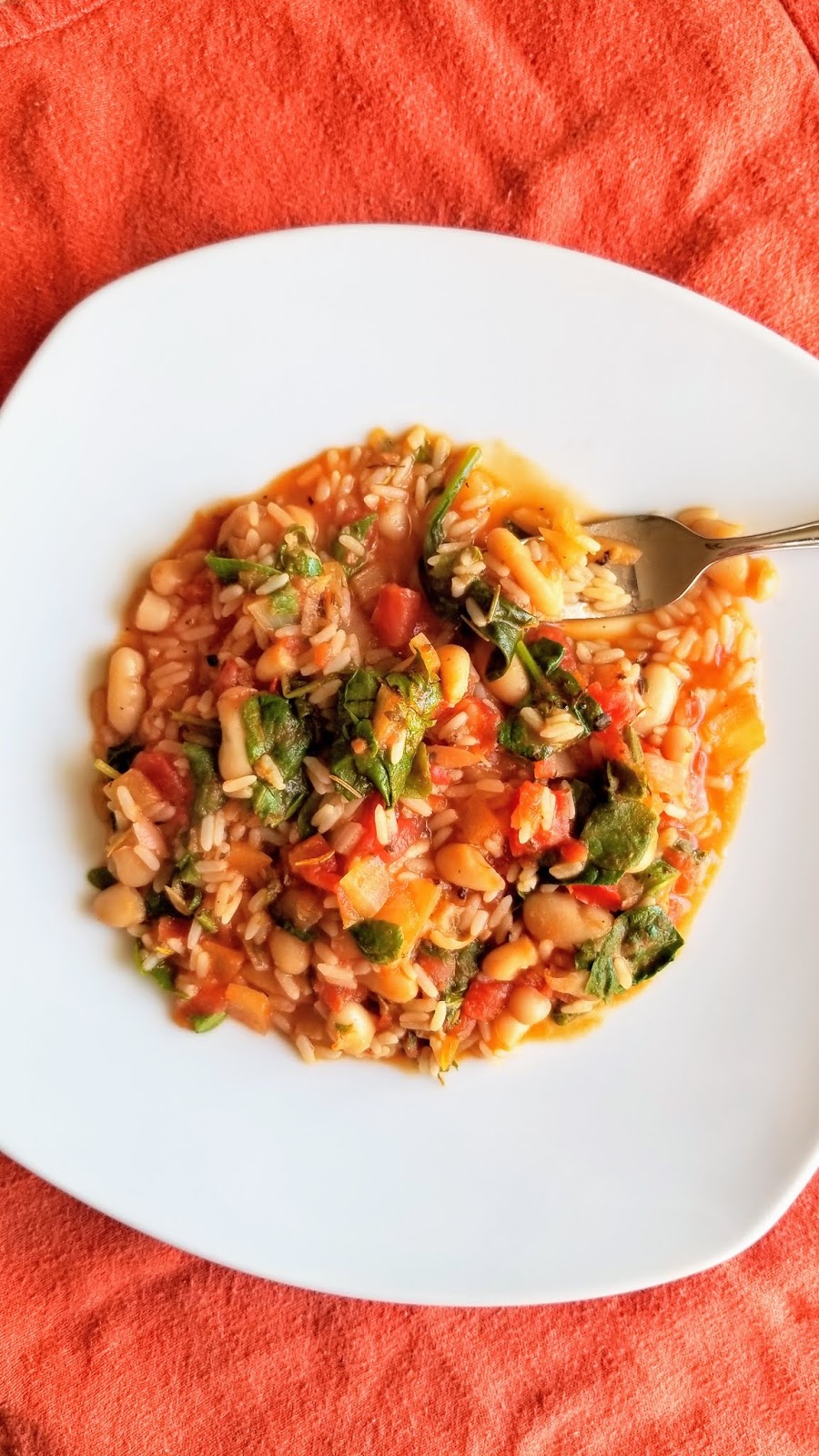 Hot and Cold Running Mom Just my Stuff Spinach, White Kidney Bean