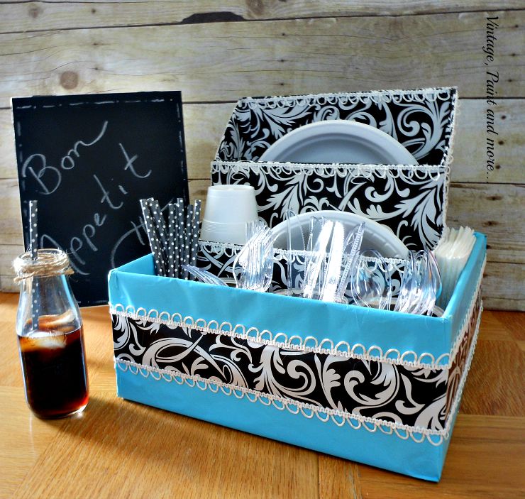 Dorm Room Decor DIY Dish Organizer Vintage, Paint and more...