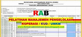 Contoh rab pelatihan Contoh rab pelatihan