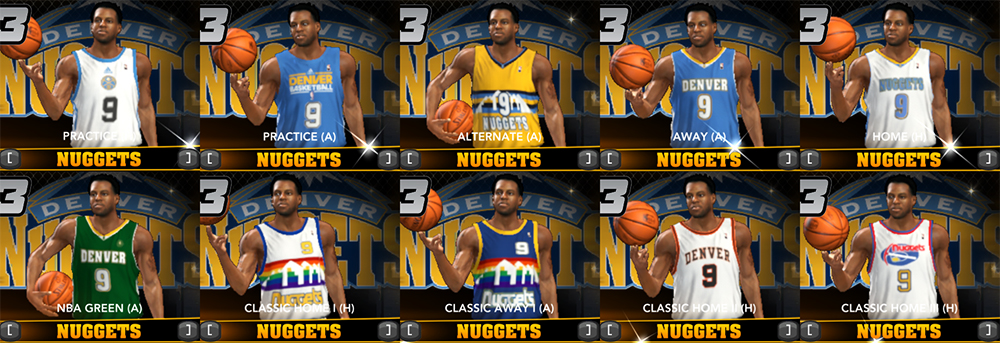 all denver nuggets jerseys