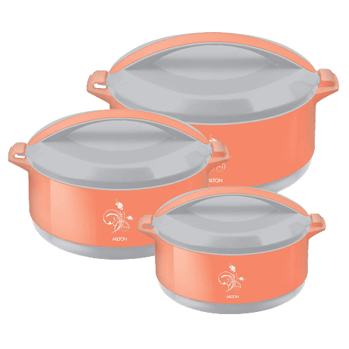 Best Casserole Set of 3 Milton Divine Jr Inner Steel Casserole