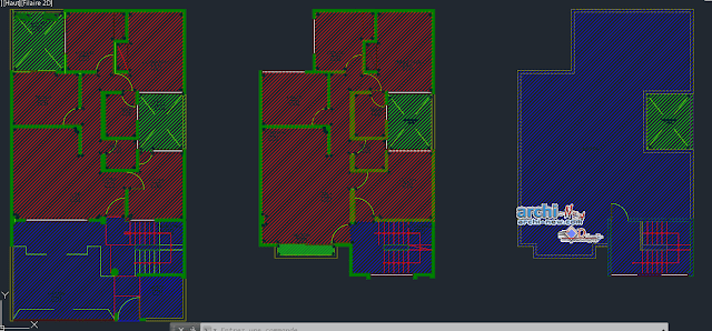 Story multi family building in AutoCAD 