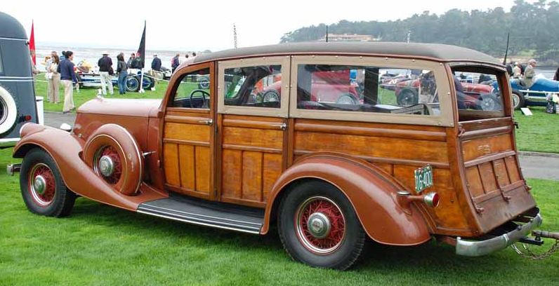 Just A Car Guy: 1934 Pierce Arrow Cantrell station wagon at the 2010