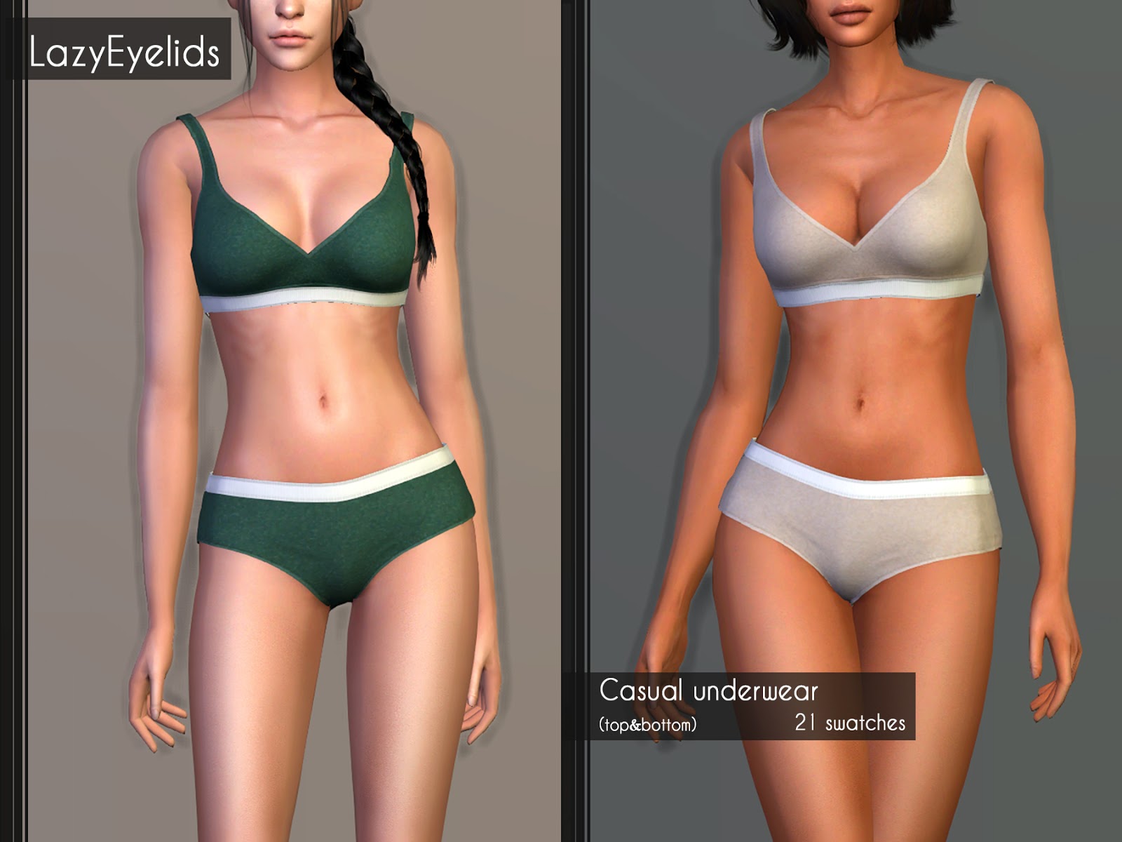 Sims 4 cc Casual underwear