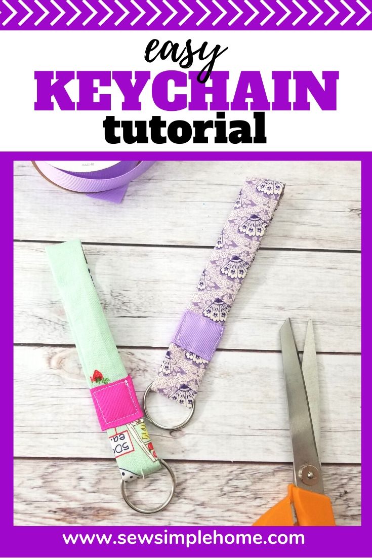 How to Make Fabric Keychains Sew Simple Home