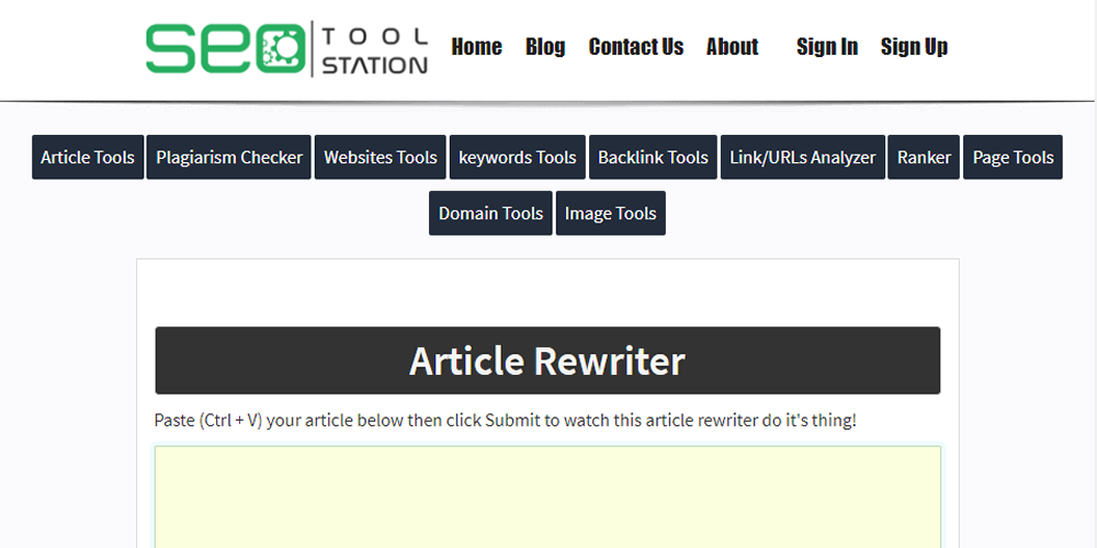 SeoToolStation.com SeoToolStation helps bloggers and content writers to produce unique content for better SEO