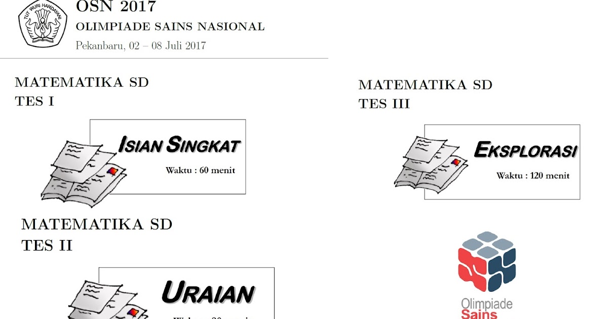 Soal Dan Pembahasan Osn Sd Tingkat Nasional Tahun 2017 Bidang Studi Matematika Defantri Com Soal Dan Pembahasan Osn Sd Tingkat Nasional Tahun 2017 Bidang Studi Matematika Defantri Com