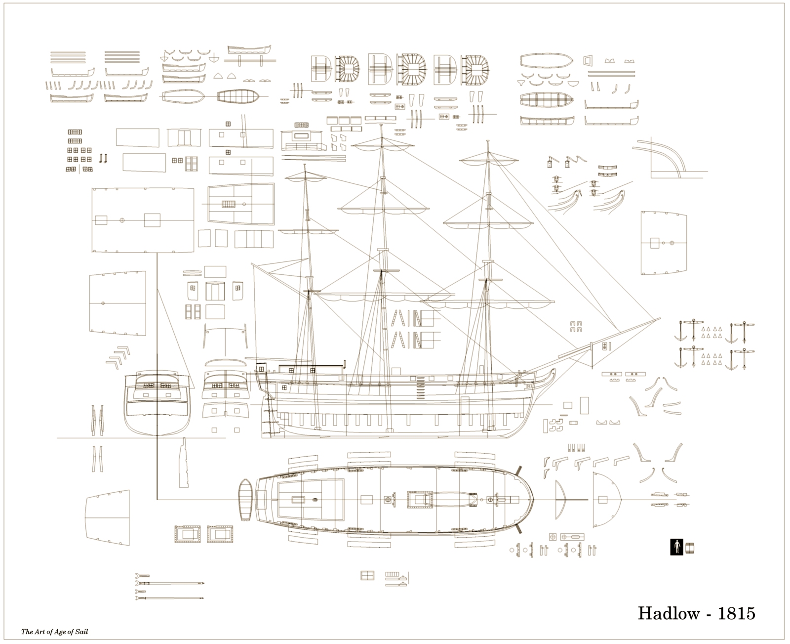 The Art Age of Sail - History: Convict Hadlow circa 1815