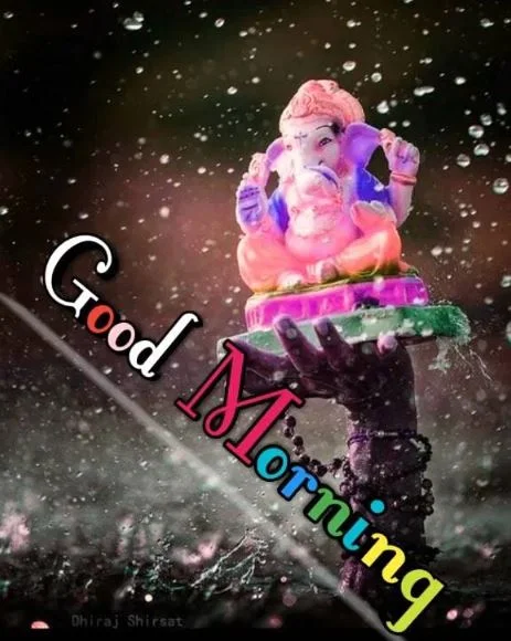 good morning wishes with lord ganesha images