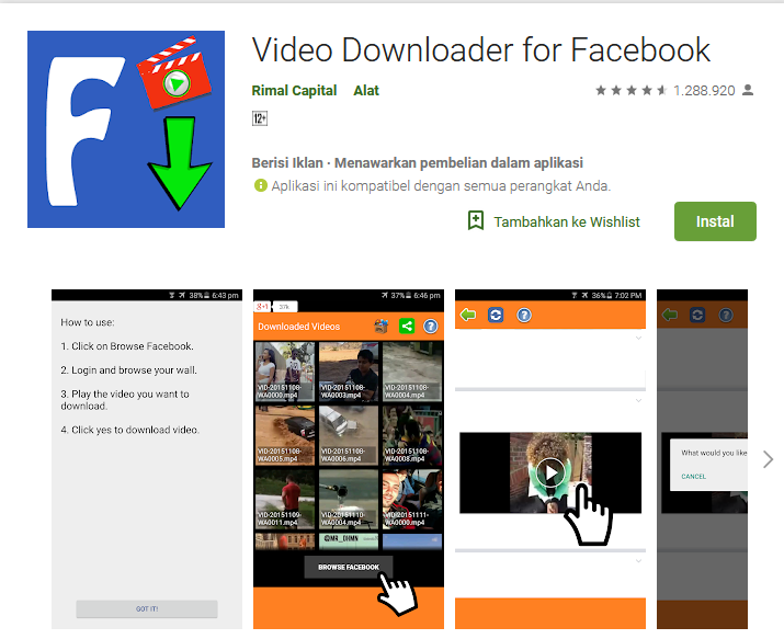 Cara Download Video di Facebook Dengan Mudah dan Cepat