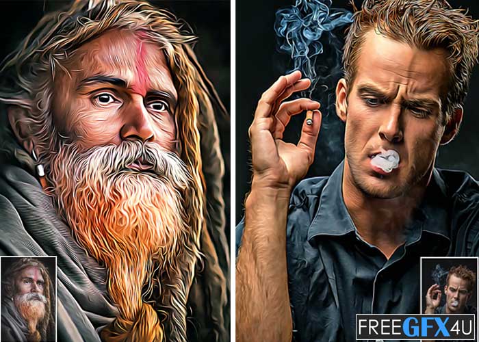 Graphicriver - Premium Oil Painting Action Premium Oil Painting Action