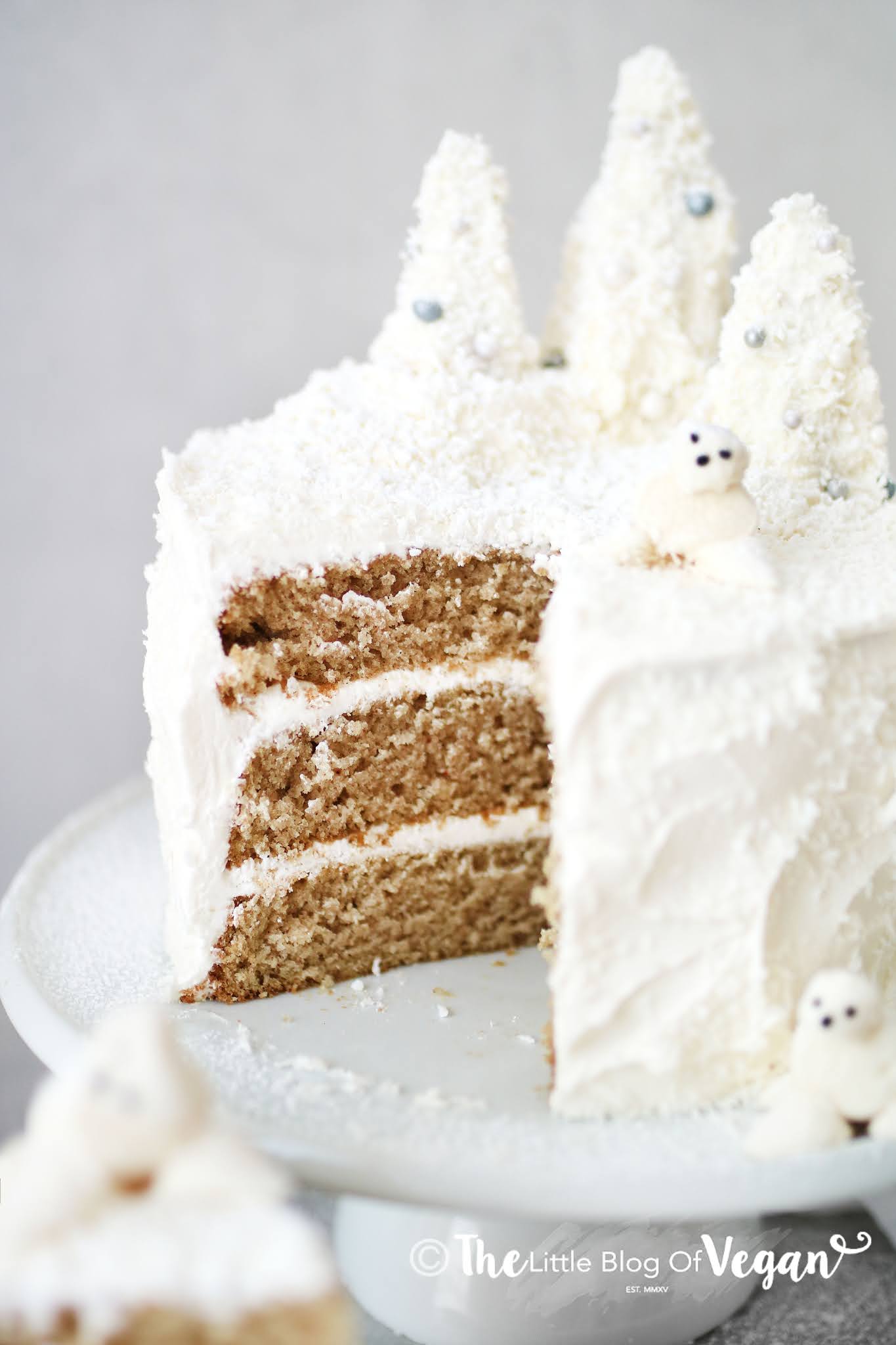 The BEST Vegan Christmas Cake