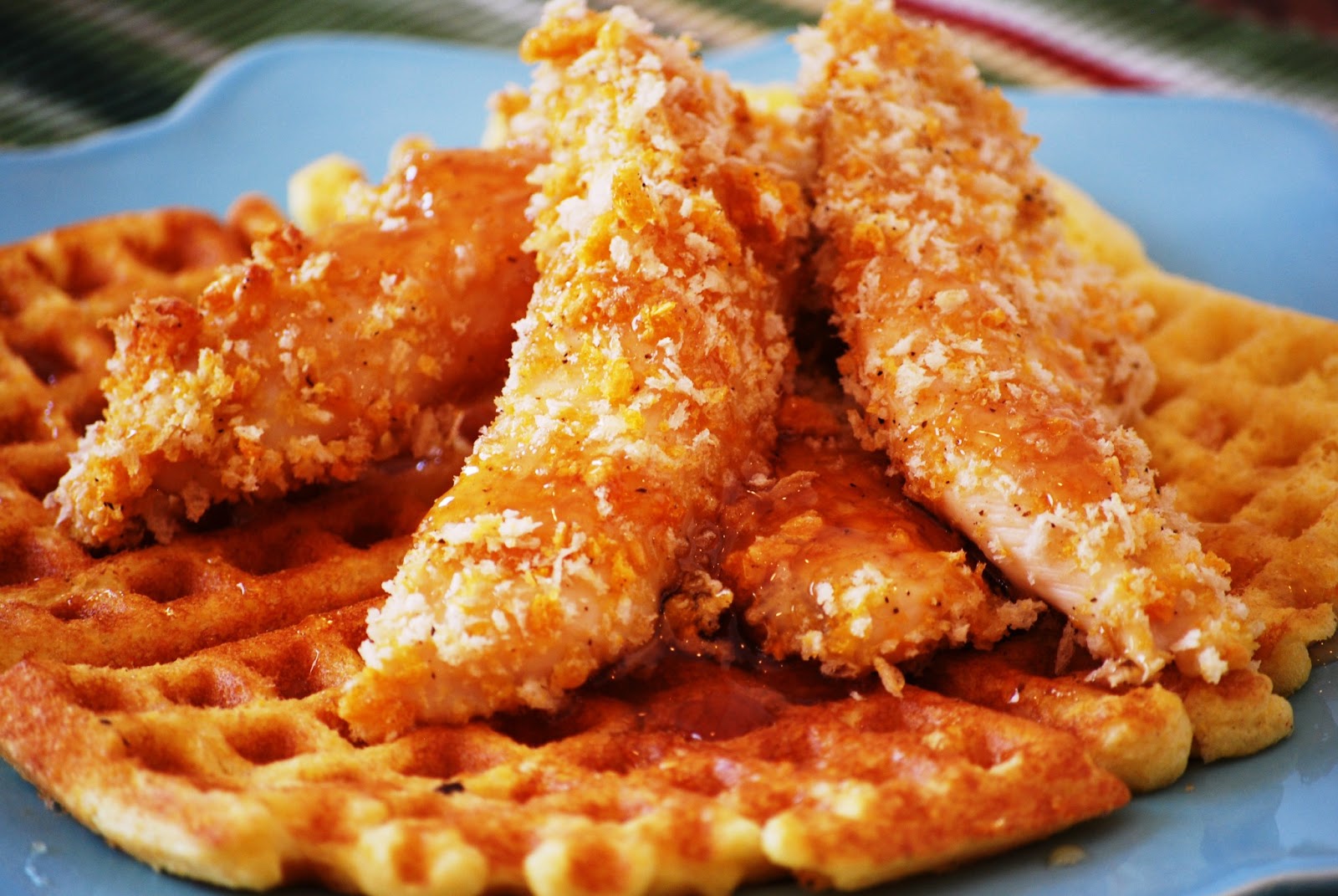 Gourmet Rooster Chicken and Waffles!