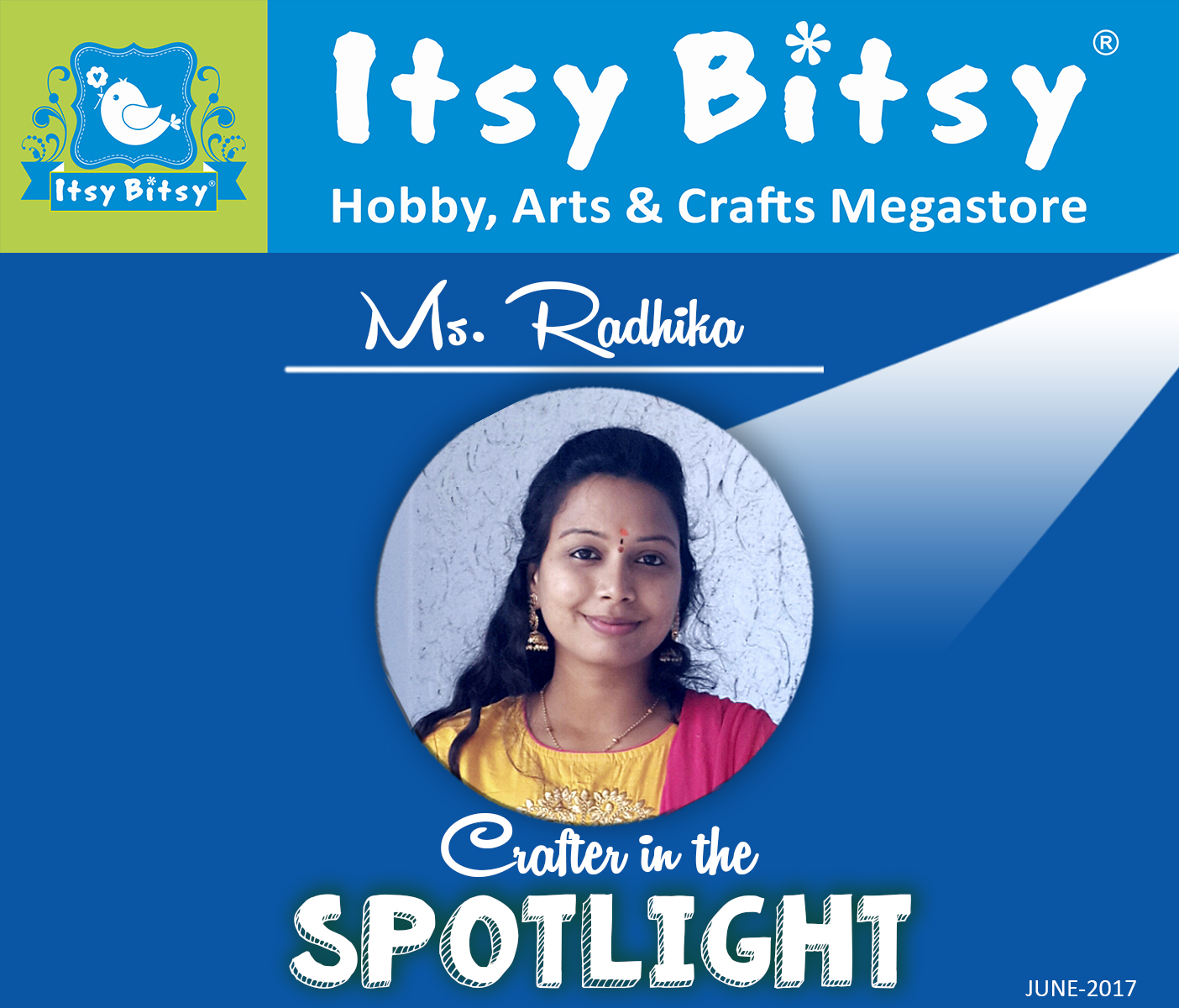 Itsybitsy crafter in the Spotlight June 2017