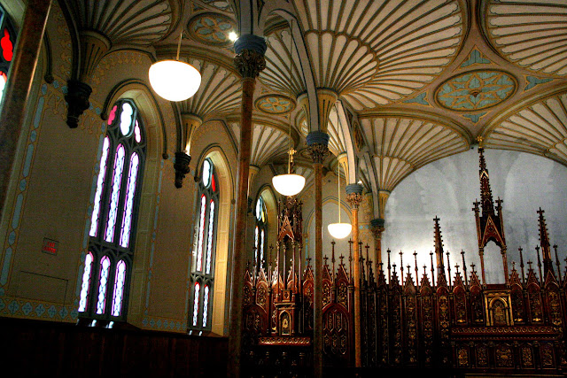 Glorious ceiling, Rideau Chapel installation, National Gallery of Canada