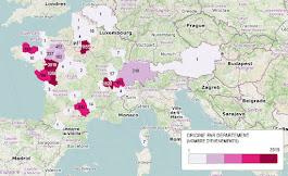 Origine des ancêtres par département