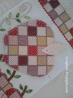 artesanato em patchwork - pano-de-prato e descanso de panela