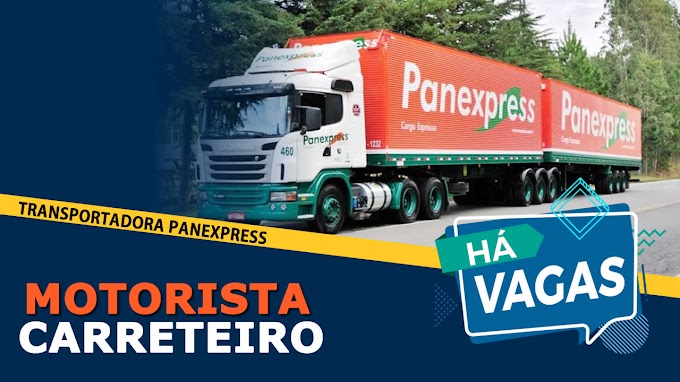 Transportadora Panex abre vagas para motorista carreteiro