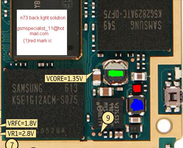 Nokia N73 Display Lights Problem Picture Help | Phone Repairing