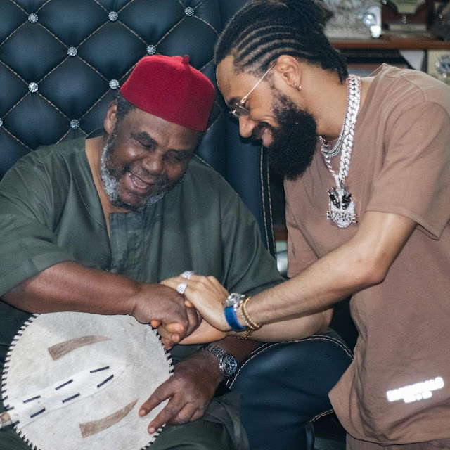 Singer Phyno Spends Chrismas Day At Pete Edochie’s House, Shares Photos Singer Phyno Spends Chrismas Day At Pete Edochie’s House, Shares Photos