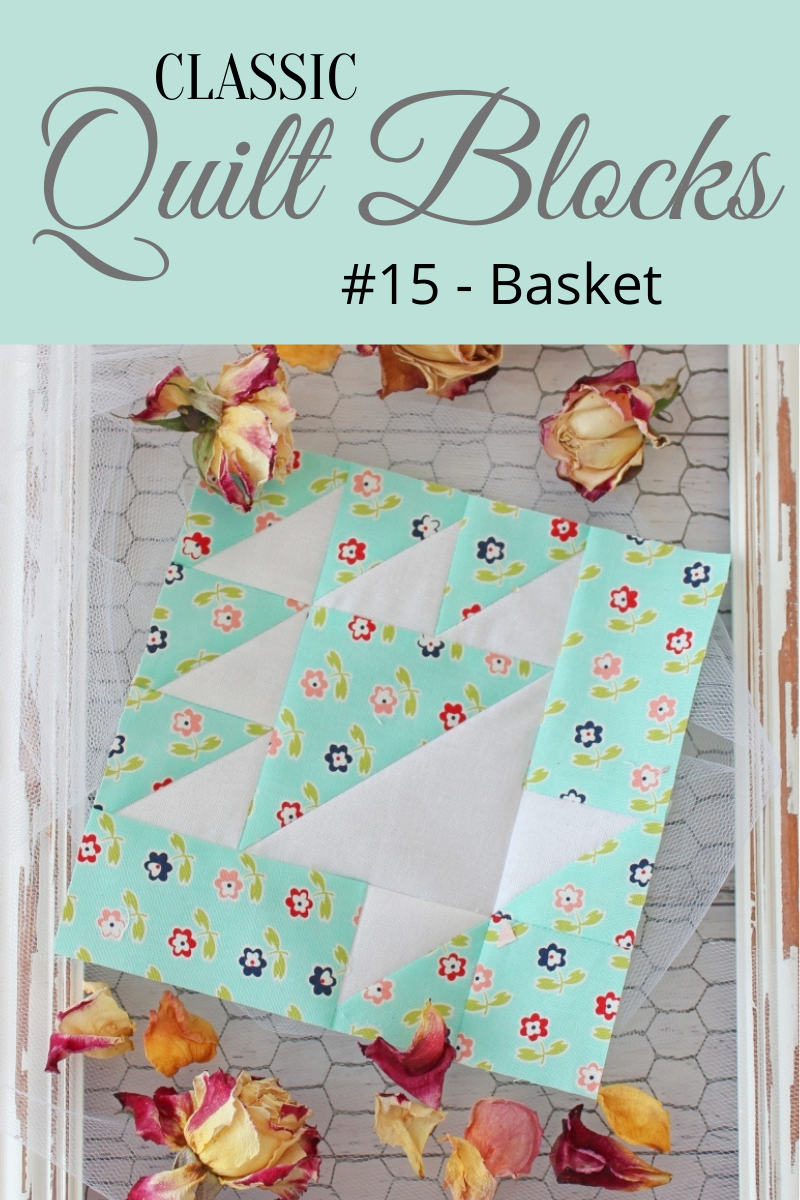 {Classic Quilt Blocks} Basket A Tutorial Threadbare Creations